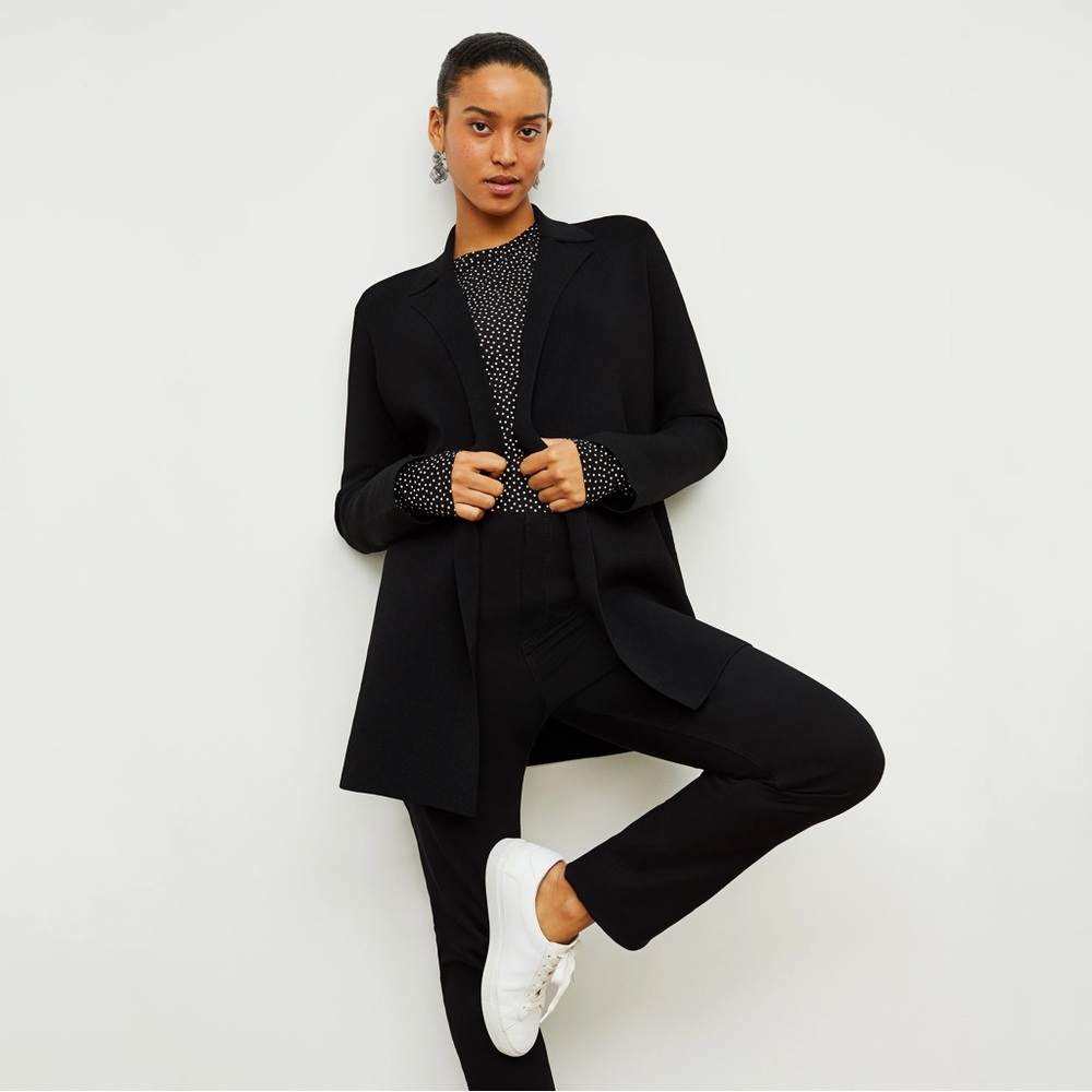 MM Lafleur The Merritt Jardigan Stretch Black Women Cardigan Jacket XL NWOT